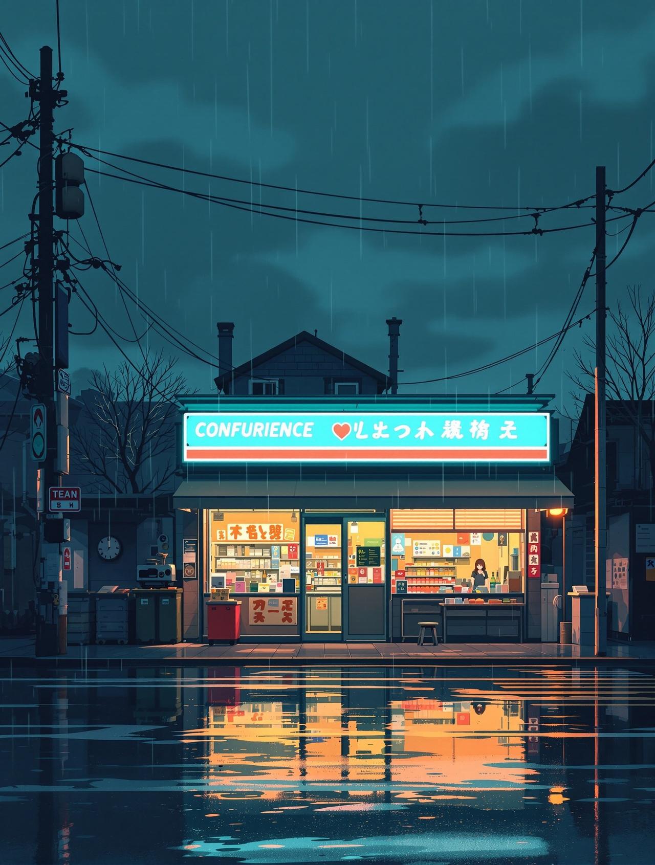 日漫番剧网站 - 雨中便利店